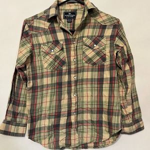 Boys' American Living Button Up Flannel Size 10-12